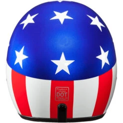 Daytona Cruiser Helmet Captain America -Motorcycle Helmet Store daytona cruiser helmet captain america back 38052.1630474358