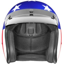 Daytona Cruiser Helmet Captain America -Motorcycle Helmet Store daytona cruiser helmet captain america front 12090.1630474345