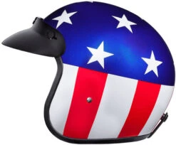 Daytona Cruiser Helmet Captain America -Motorcycle Helmet Store daytona cruiser helmet captain america left 69958.1630474348