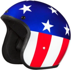 Daytona Cruiser Helmet Captain America -Motorcycle Helmet Store daytona cruiser helmet captain america without visor 37312.1630474340