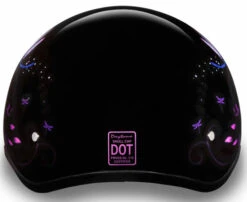 Daytona Skull Cap Helmet Dragonfly -Motorcycle Helmet Store daytona skull cap dragonfly helmet back 08686.1548583392