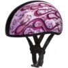 Daytona Skull Cap Helmet Flames Pink 2 Daytona Skull Cap Helmet Flames Pink -Motorcycle Helmet Store daytona skull cap helmet flames pink 93361.1548984358