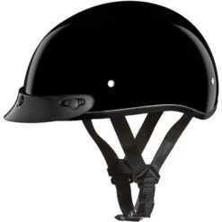 Daytona Skull Cap Helmet Hi-Gloss Black