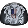 Daytona Skull Cap Make 'Em Pay Helmet -Motorcycle Helmet Store daytona skull cap helmet make em pay front 58443.1690674679
