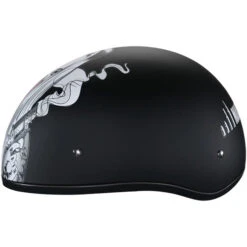 Daytona Skull Cap Make 'Em Pay Helmet -Motorcycle Helmet Store daytona skull cap helmet make em pay left 44851.1690674645