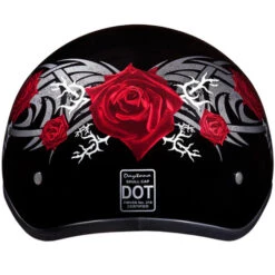 Daytona Skull Cap Helmet Rose