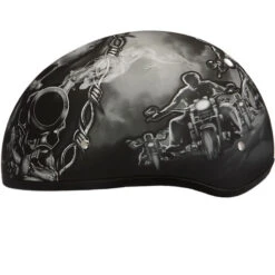 Daytona Skull Cap Helmet Guns -Motorcycle Helmet Store daytona skull cap helmet with guns left 32781.1690673924
