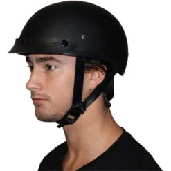 Daytona Skull Cap Helmet USA -Motorcycle Helmet Store daytona skull cap helmet worn left 86354.1548985007