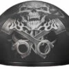 Daytona Skull Cap Helmet Pistons Skull -Motorcycle Helmet Store daytona skull cap piston skull helmet front 53980.1690675810