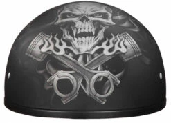 Daytona Skull Cap Helmet Pistons Skull