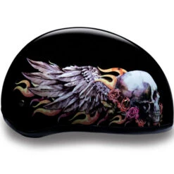 Daytona Skull Cap Skull Wings Helmet -Motorcycle Helmet Store daytona skull cap skull wings helmet right 51148.1630473178