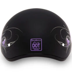 Daytona Skull Cap Wild At Heart Helmet -Motorcycle Helmet Store daytona skull cap wild at heart helmet back 53892.1630473587