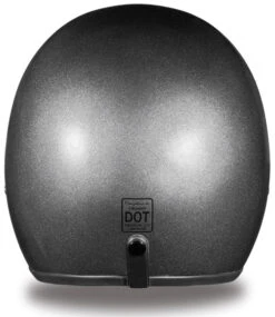 Daytona Cruiser Helmet Gun Metal Metallic -Motorcycle Helmet Store daytona cruiser helmet gun metal grey metallic back 67164.1520603115