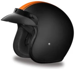 Daytona Cruiser Helmet Orange Pin Stripe