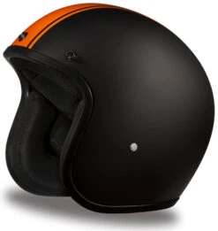 Daytona Cruiser Helmet Orange Pin Stripe -Motorcycle Helmet Store daytona cruiser helmet orange pin stripe without visor 69299.1642323874