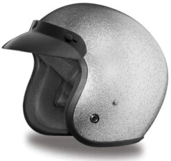Daytona Cruiser Helmet Silver Metal Flake