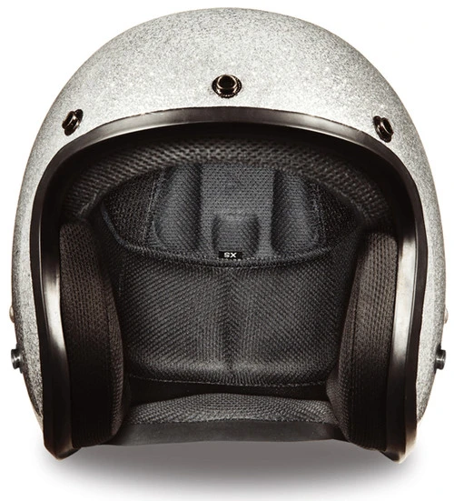 Daytona Cruiser Helmet Silver Metal Flake 4 Daytona Cruiser Helmet Silver Metal Flake - Image 2