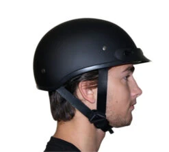 Daytona Skull Cap Helmet Hi-Gloss Pink With Visor -Motorcycle Helmet Store daytona skull cap slim line headshot right 33996.1520560166