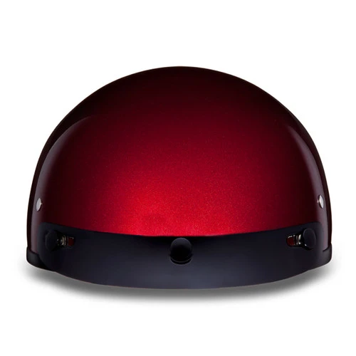 Daytona Skull Cap Helmet Black Cherry Metallic - Image 5