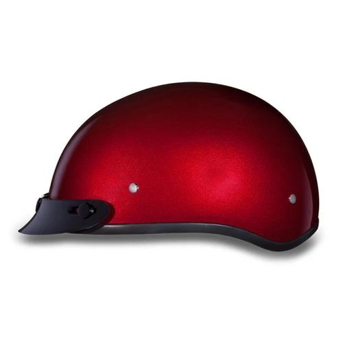 Daytona Skull Cap Helmet Black Cherry Metallic - Image 2