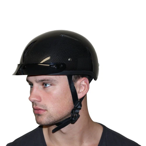 Daytona Skull Cap Helmet Grey Carbon Fiber - Image 8