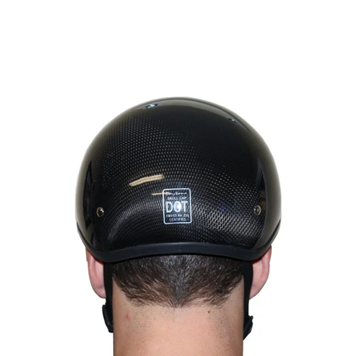 Daytona Skull Cap Helmet Grey Carbon Fiber - Image 9