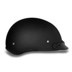 Daytona Skull Cap Helmet Dull Black -Motorcycle Helmet Store daytona skull cap slim line helmet dull black right 58070.1520559812