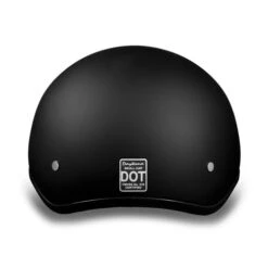 Daytona Skull Cap Helmet W/o Visor Dull Black -Motorcycle Helmet Store daytona skull cap slim line helmet dull black without visor back 17565.1549110525