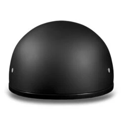 Daytona Skull Cap Helmet W/o Visor Dull Black -Motorcycle Helmet Store daytona skull cap slim line helmet dull black without visor front 21114.1549110530