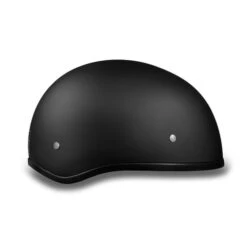 Daytona Skull Cap Helmet W/o Visor Dull Black -Motorcycle Helmet Store daytona skull cap slim line helmet dull black without visor right 20643.1549110527