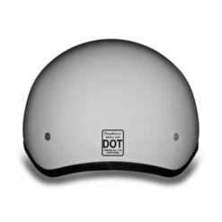 Daytona Skull Cap Helmet Pearl White -Motorcycle Helmet Store daytona skull cap slim line helmet pearl white back 44729.1549107045