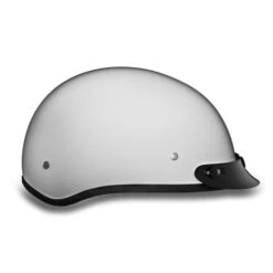 Daytona Skull Cap Helmet Pearl White -Motorcycle Helmet Store daytona skull cap slim line helmet pearl white right 37471.1549107048
