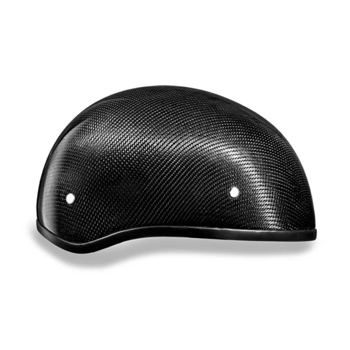 Daytona Skull Cap Helmet W/o Visor Grey Carbon Fiber - Image 4
