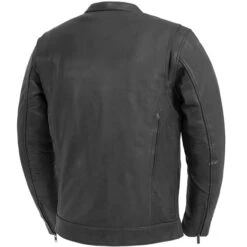 First Manufacturing Raider Jacket -Motorcycle Helmet Store first manufacturing raider jacket black back 84124.1700269161