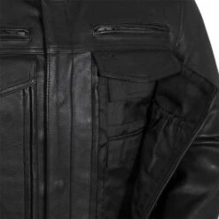 First Manufacturing Raider Jacket -Motorcycle Helmet Store first manufacturing raider jacket black chest pockets 09429.1700269117