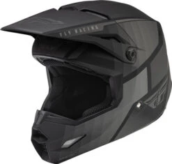 Fly Racing Kinetic Drift Youth Helmet -Motorcycle Helmet Store fly racing kinetic drift helmet black charcoal front left 40029.1644371741