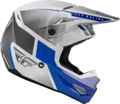 Fly Racing Kinetic Drift Youth Helmet -Motorcycle Helmet Store fly racing kinetic drift helmet blue charcoal white right 48760.1644638020