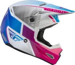 Fly Racing Kinetic Drift Youth Helmet -Motorcycle Helmet Store fly racing kinetic drift helmet pink white blue right 58056.1644638078