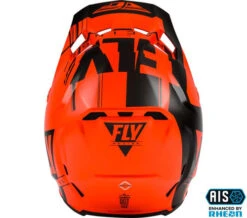 Fly Racing Formula Vector Cold Weather Helmet -Motorcycle Helmet Store fly racing formula vector cold weather helmet neon orange charcoal grey back 72628.1566027957