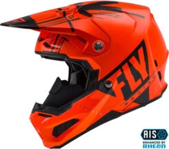 Fly Racing Formula Vector Cold Weather Helmet -Motorcycle Helmet Store fly racing formula vector cold weather helmet neon orange charcoal grey left 69577.1566027951