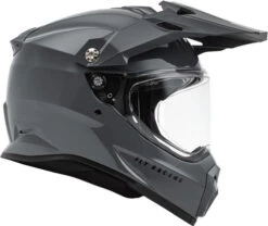 Fly Racing Trekker Solid Helmet -Motorcycle Helmet Store fly racing trekker helmet solid grey right 65781.1644099855