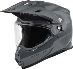 Fly Racing Trekker Solid Helmet -Motorcycle Helmet Store fly racing trekker helmet solid grey 97510.1644099846