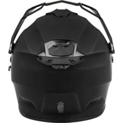 Fly Racing Trekker Solid Helmet -Motorcycle Helmet Store fly racing trekker helmet solid matte black back 47740.1644099737