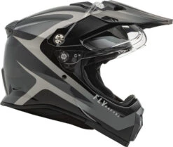 Fly Racing Trekker Pulse Helmet -Motorcycle Helmet Store fly racing trekker pulse black grey shield up 00500.1644107830