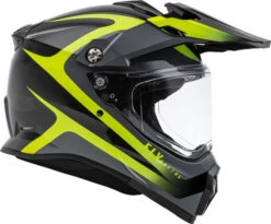 Fly Racing Trekker Pulse Helmet -Motorcycle Helmet Store fly racing trekker pulse black hi vis yellow right 87518.1644107910