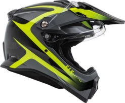 Fly Racing Trekker Pulse Helmet -Motorcycle Helmet Store fly racing trekker pulse black hi vis yellow shield up 99859.1644107919