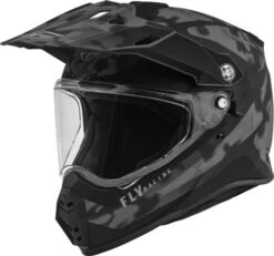 Fly Racing Trekker Pulse Helmet -Motorcycle Helmet Store fly racing trekker pulse matte grey black camo 61300.1644107956
