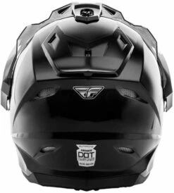 Fly Racing Trekker Solid Helmet -Motorcycle Helmet Store fly racing trekker solid helmet gloss black back 02443.1502440606