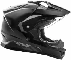 Fly Racing Trekker Solid Helmet -Motorcycle Helmet Store fly racing trekker solid helmet gloss black left 65810.1502505891