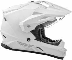 Fly Racing Trekker Solid Helmet -Motorcycle Helmet Store fly racing trekker solid helmet white left 33550.1502505896